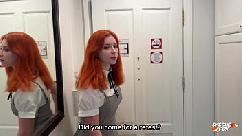 Foda apaixonada com aluna ruiva e gozada na cara